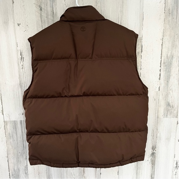 Timberland Men’s Heavyweight Down Puffer Vest Size XL Zip & Snap Closure - Picture 8 of 8